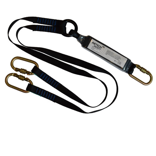 Abtech Safety 1.5M Twin Fall Arrest Lanyard with 3 x KH311 ABLTW1.5