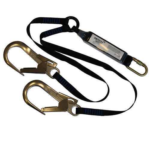 Abtech Safety 1.5M Twin Fall Arrest Lanyard with 1 x KH311 & 2 x SSE/SSH ABLTW1.5SH