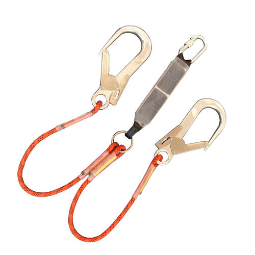 Abtech Safety 1.25M Twin Fall Arrest Rope Lanyard with KH311 & SSE/SSH ABTRL1.25SH