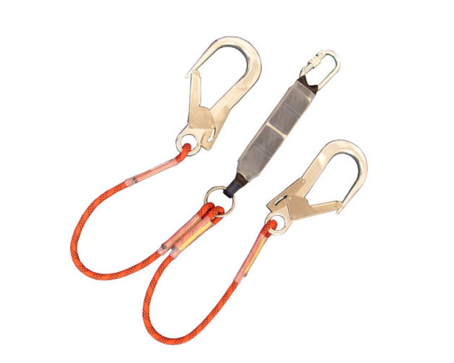 Abtech Safety 1.25M Twin Fall Arrest Rope Lanyard with KH311 & SSE/SSH ABTRL1.25SH