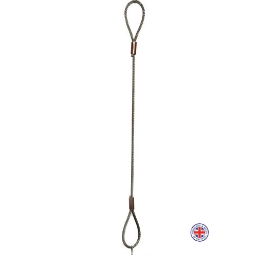 Stainless Steel Wire Rope Sling – WLL 25KG