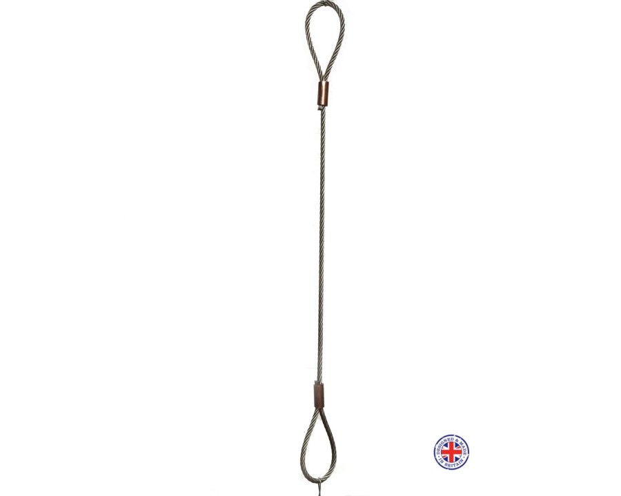 Stainless Steel Wire Rope Sling – WLL 25KG