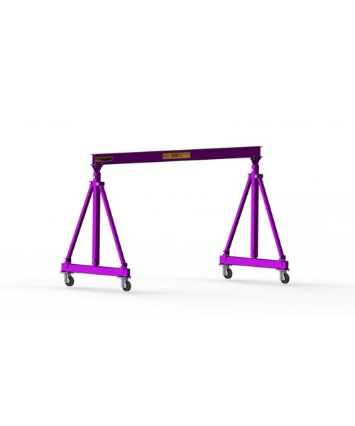 1 Tonne Mobile Steel Gantry Collapsible - MSGC1t