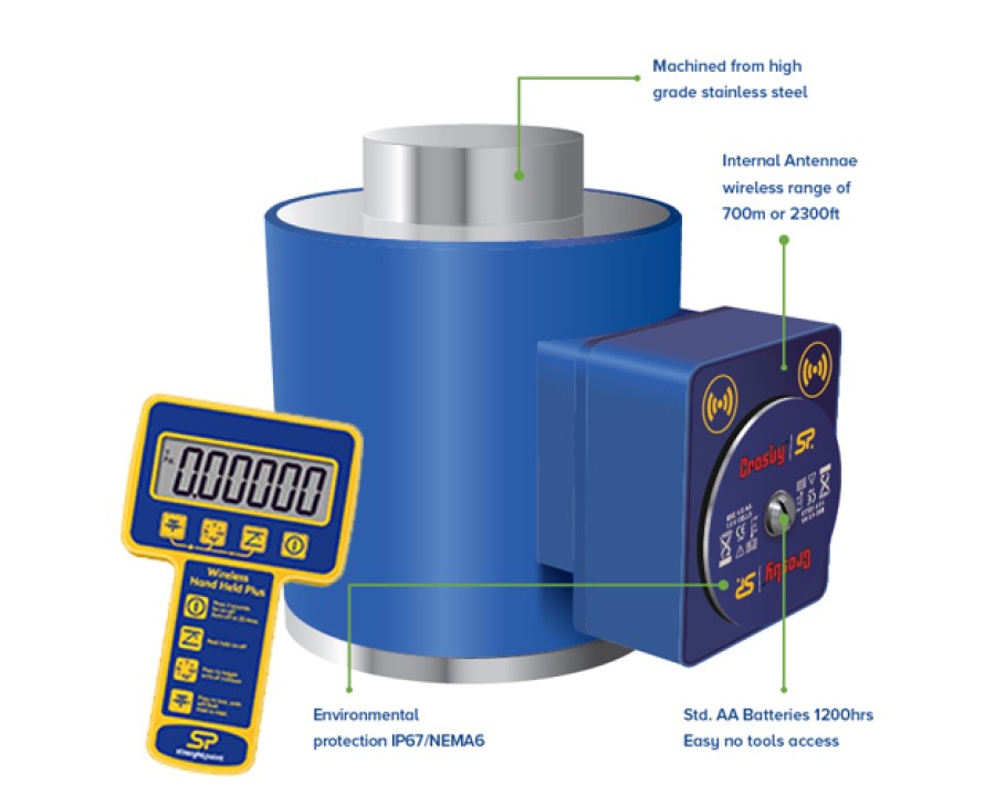 Straightpoint Compression Load Cell C/W Wireless Handheld