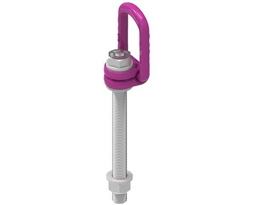 ICE-LBG-SR - ICE Load ring for bolting SUPER ROTATION®, metric thread with max length, comes with locknut and washer