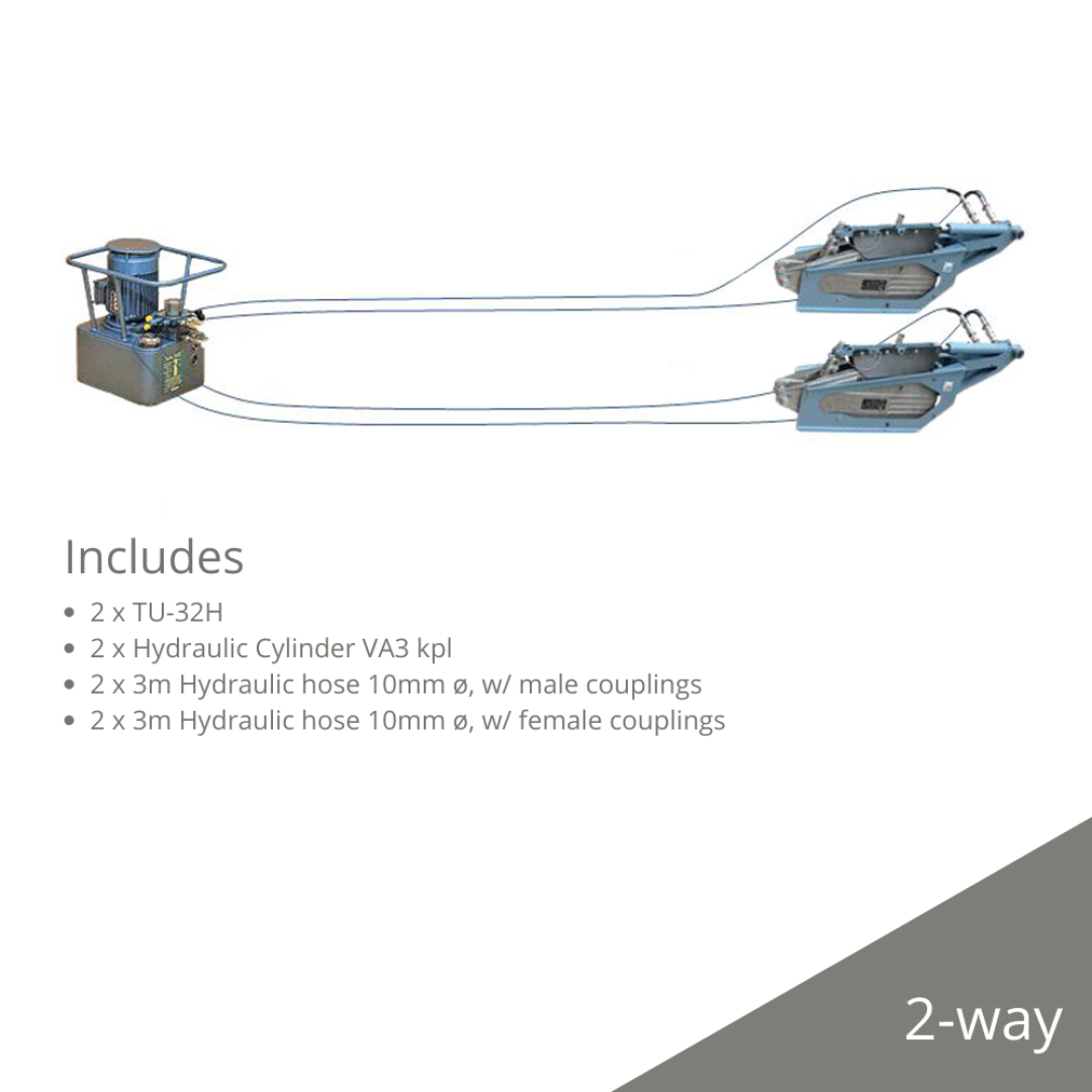 TIRFOR® TU-16H & TU-32H hydraulic wire rope hoists