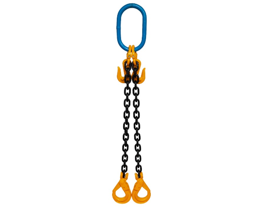 Yoke Grade 8  22mm Double Leg 21.2 Tonne Chain Slings 