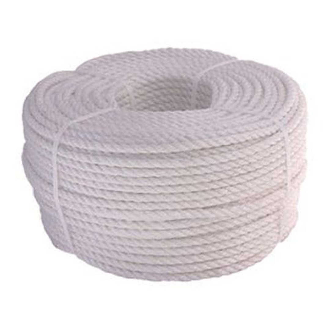 Polypropylene Rope 3/Strand White Staple (220mt Coils/Cut)