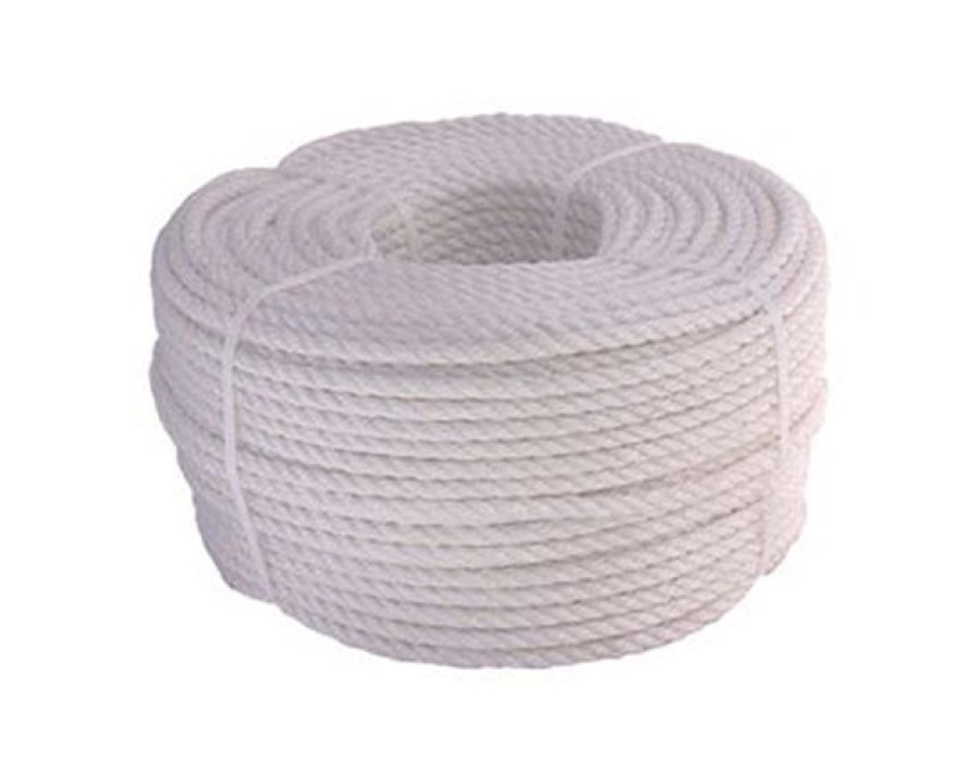 Polypropylene Rope 3/Strand White Staple (220mt Coils/Cut)