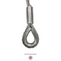 Galvanised Wire Rope Sling - WLL 100KG